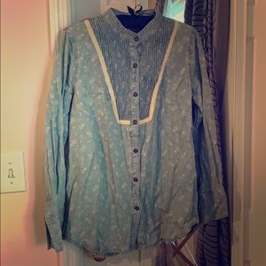 Free People chambray button-down